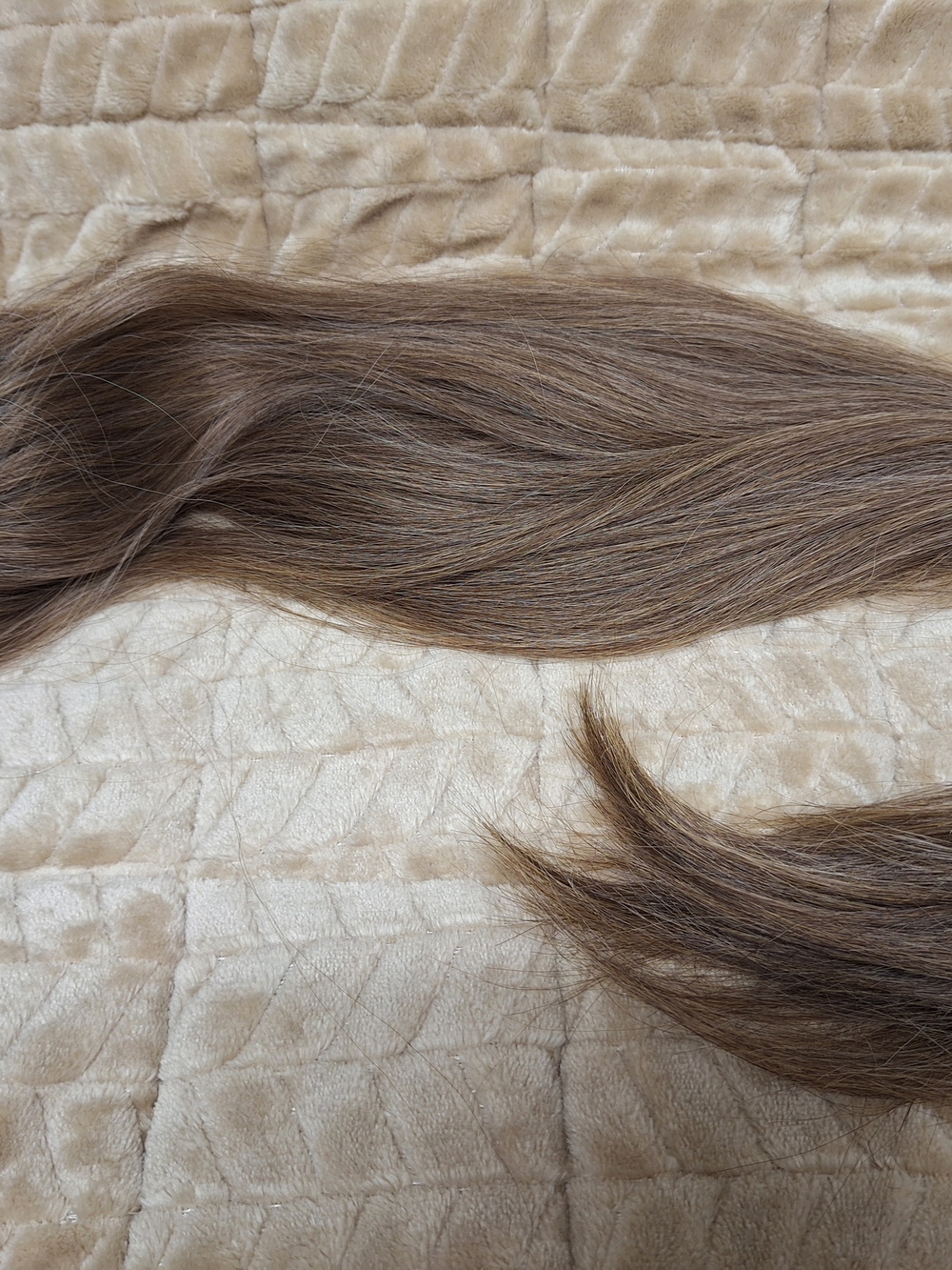 Natural Brown Women’s Clip-In Hair Extension - Soft Long Straight - Picture 2 of 4